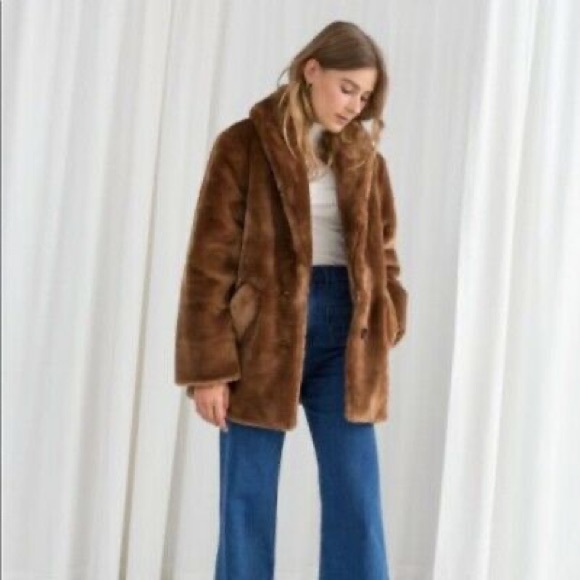 & Other Stories Jackets & Blazers - & other stories faux fur coat